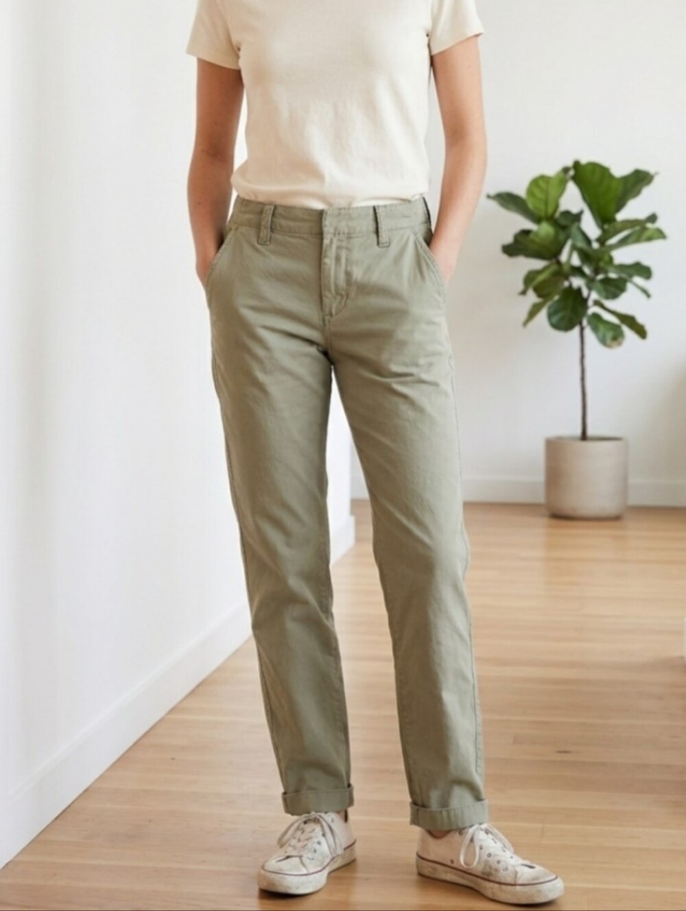 Gap Light Olive Green Pants